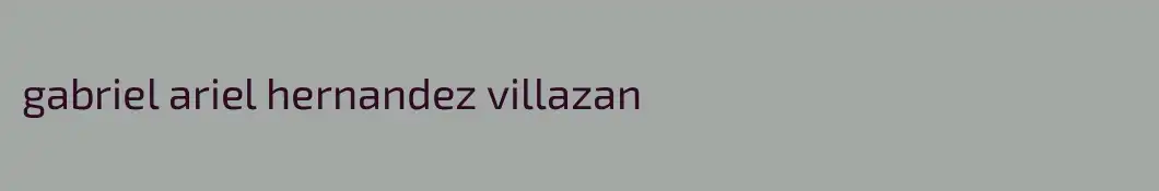 gabriel ariel hernandez villazan